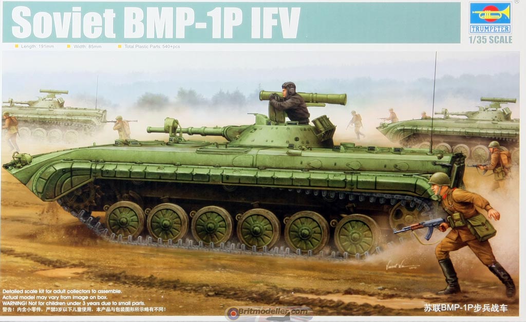 1//87 scale Russian BMP-1 Infantry Fighting Vehicle w//2 interchangeable turrets