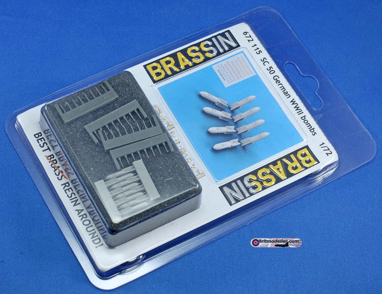 672115 EDUARD 1/72 AIRCRAFT DECALS & RESIN WWII SC50 GERMAN BOMBS 