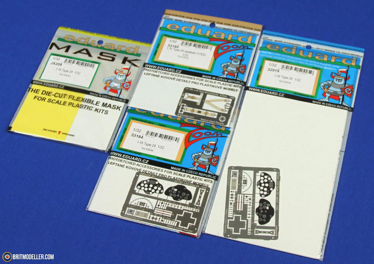Eduard 1/32 PE Zoom I-16 Type 24 for ICM Model - 32919 Eduard 1/32 PE Zoom I-16 Type 24 for ICM Model - 32919