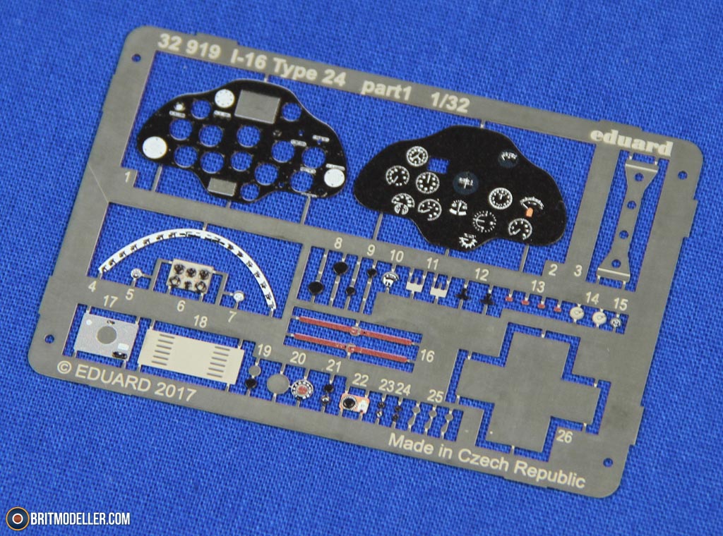 Eduard 1/32 PE Zoom I-16 Type 24 for ICM Model - 32919 Eduard 1/32 PE Zoom I-16 Type 24 for ICM Model - 32919