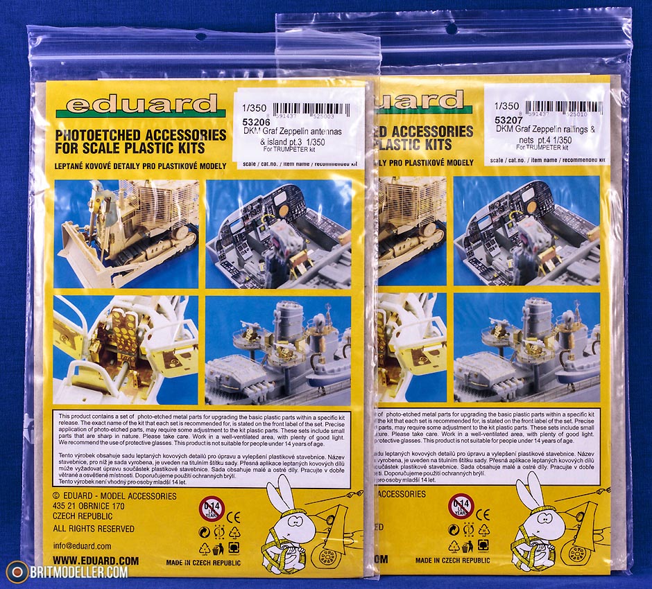Eduard 1/350 DKM Graf Zeppelin railings & nets pt.4 Trumpeter - 53207 Photoetch Eduard 1/350 DKM Graf Zeppelin railings & nets pt.4 Trumpeter - 53207 Photoetch