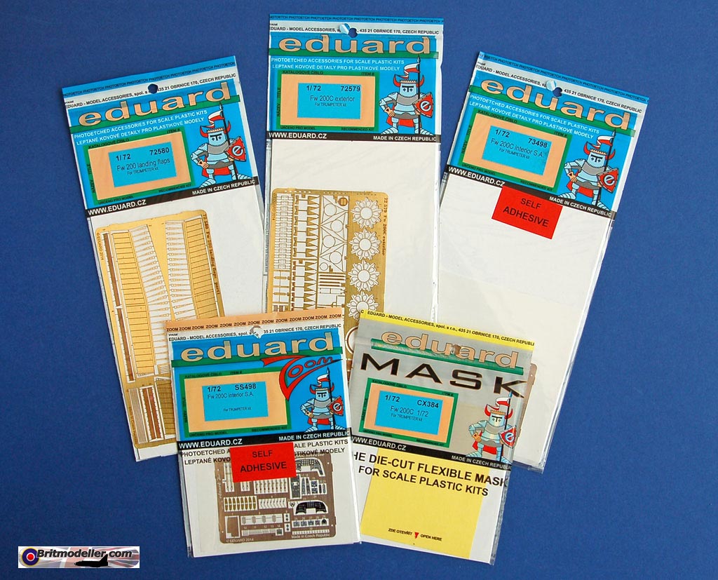 Eduard 1/72 Masks for The FW 200c by Trumpeter CX384 for sale online 