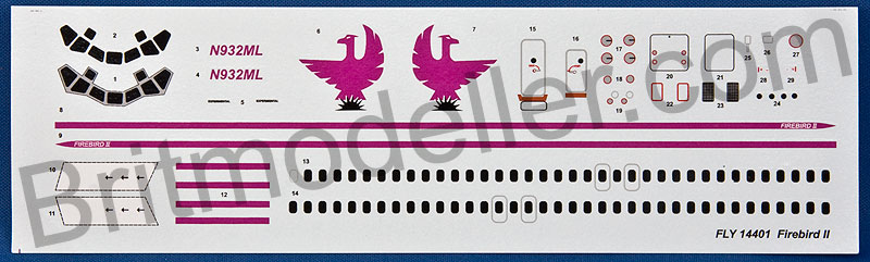 SCALE 1/144 DC 9-31 Firebird II FLY 14401 