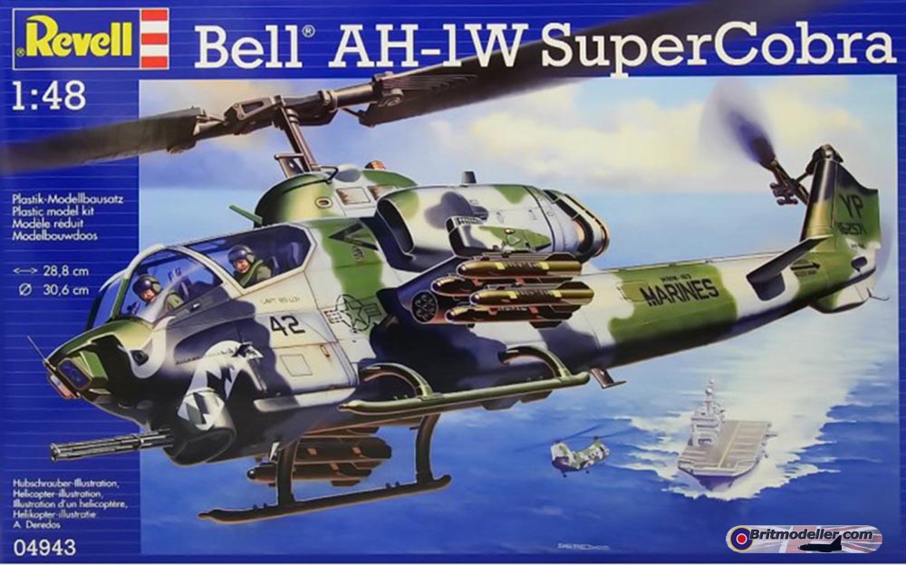 Bell AH-1W SuperCobra 1/48 ヘリコプター Bell AH-1W SuperCobra Italeri 0833