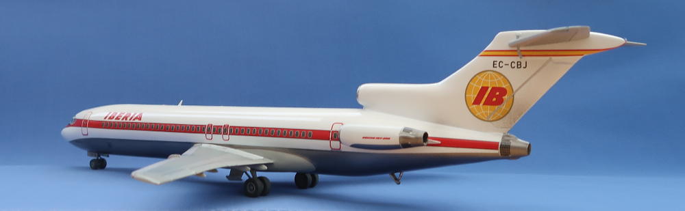 Boeing 727, Iberia. 1/144 Airfix with 26Decals - Ready for