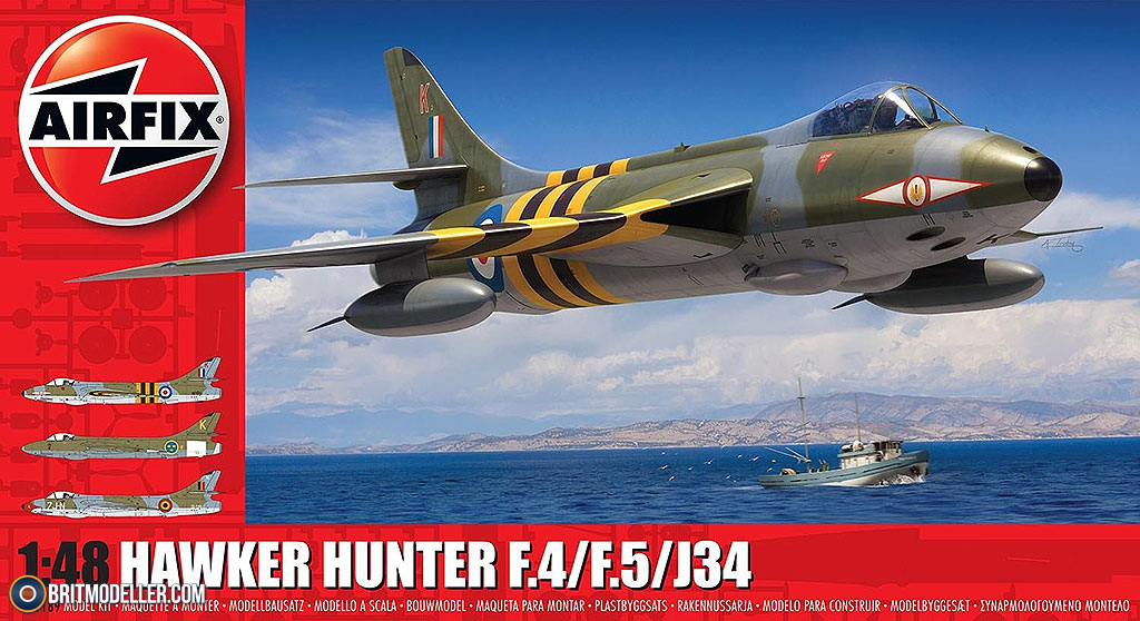 Hawker Hunter F.4/F.5/J34 (A09189) 1:48 - Kits
