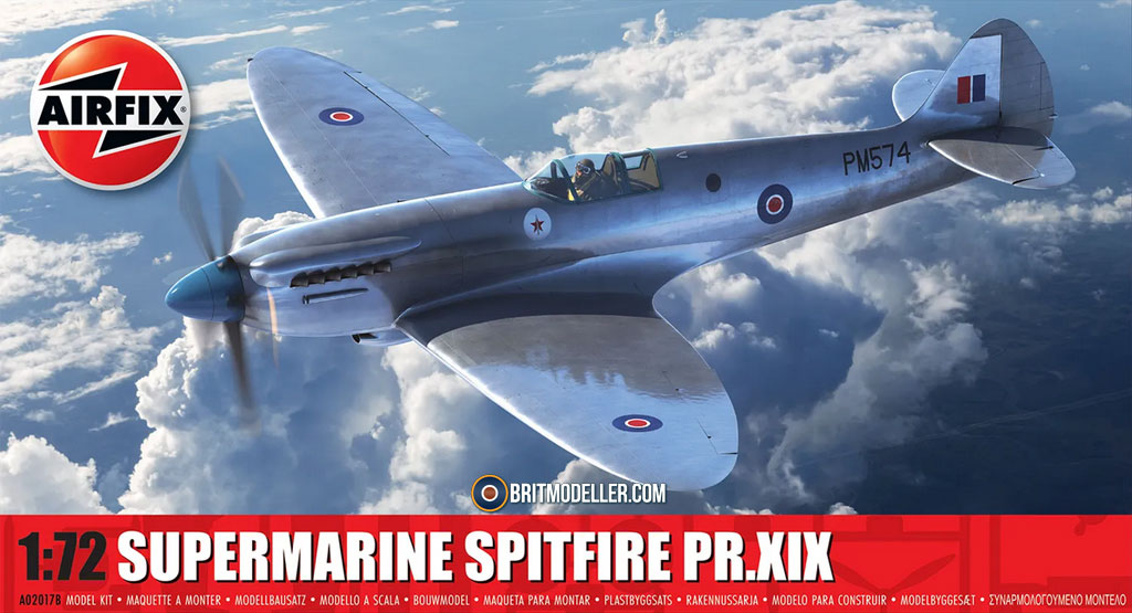 Supermarine Spitfire PR.XIX (A02017B) 1:72 - Kits Supermarine Spitfire PR.XIX (A02017B) 1:72 - Kits