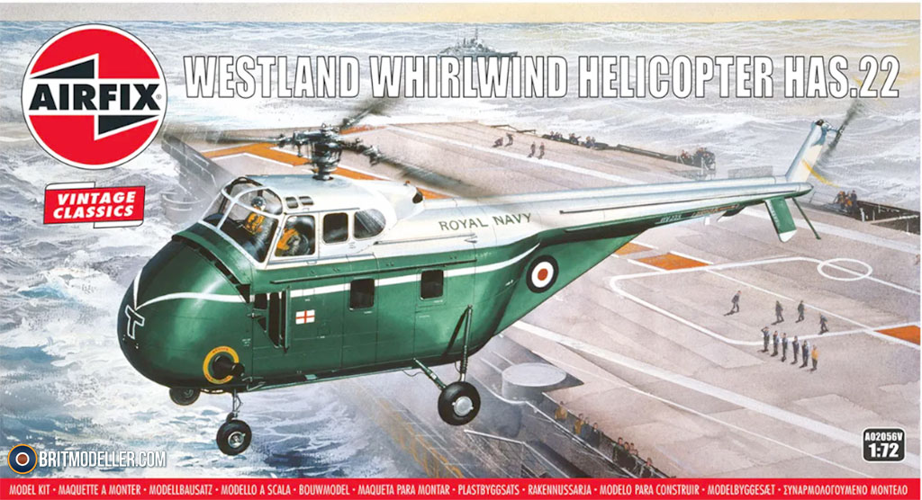 ★当時物★AIRFIX WESTLAND WHIRLWI ND Mk 1 Westland Whirlwind HAS.22 (A02056V) 1:72 Airfix Vintage