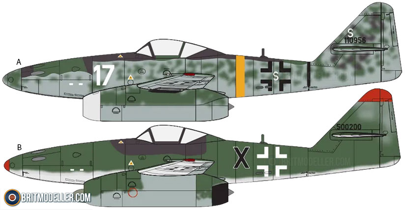 Messerschmitt Me.262A-1a/2a (A03090A) 1:72 - Kits - Britmodeller.com
