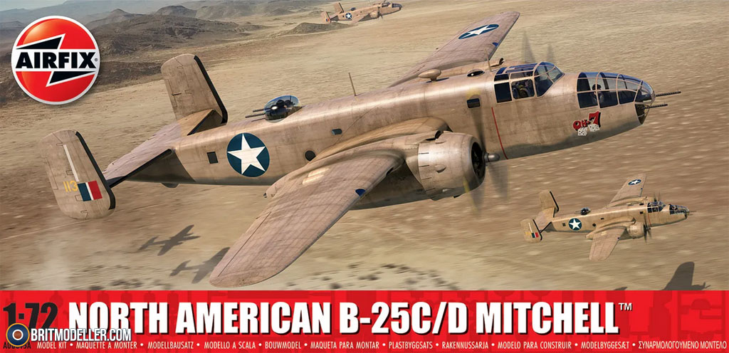 North American B-25C/D Mitchell (A06015A) 1:72 - Kits