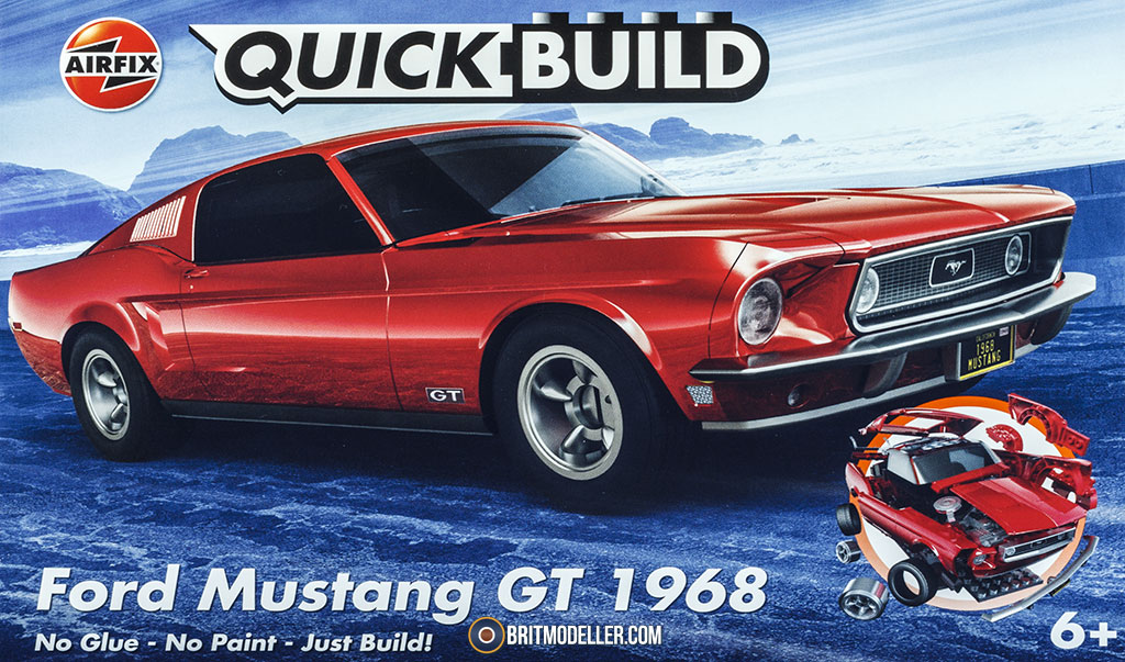Maquette Ford Mustang GT 1968 - Quick Build - AIRFIX J6035