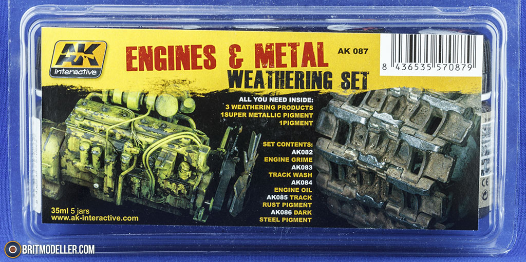  Engines and Metal Weathering Enamel Paint Set