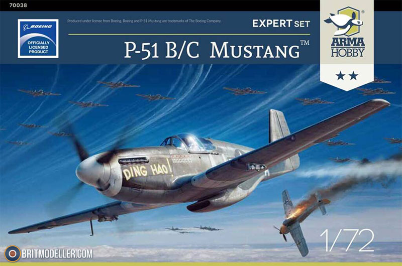 P-51 B/C Mustang (70038) 1:72 ARMA Hobby Expert Set - Kits