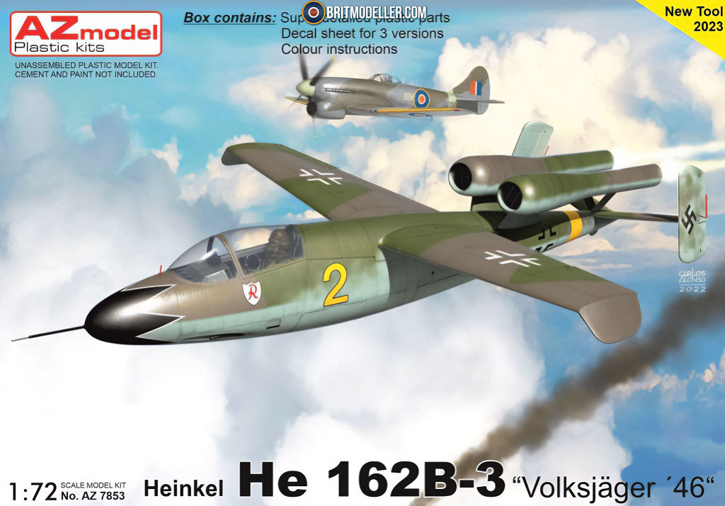 Heinkel He.162B-3 Volksjäger '46 (AZ7853) 1:72 - Kits