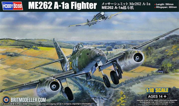 Messerschmitt Me.262A-1a Fighter (81805) 1:18 - Kits