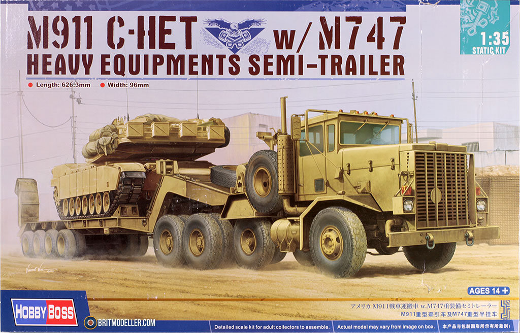 US M911 C-HET With M747 Heavy Equipment Semi-Trailer (85519