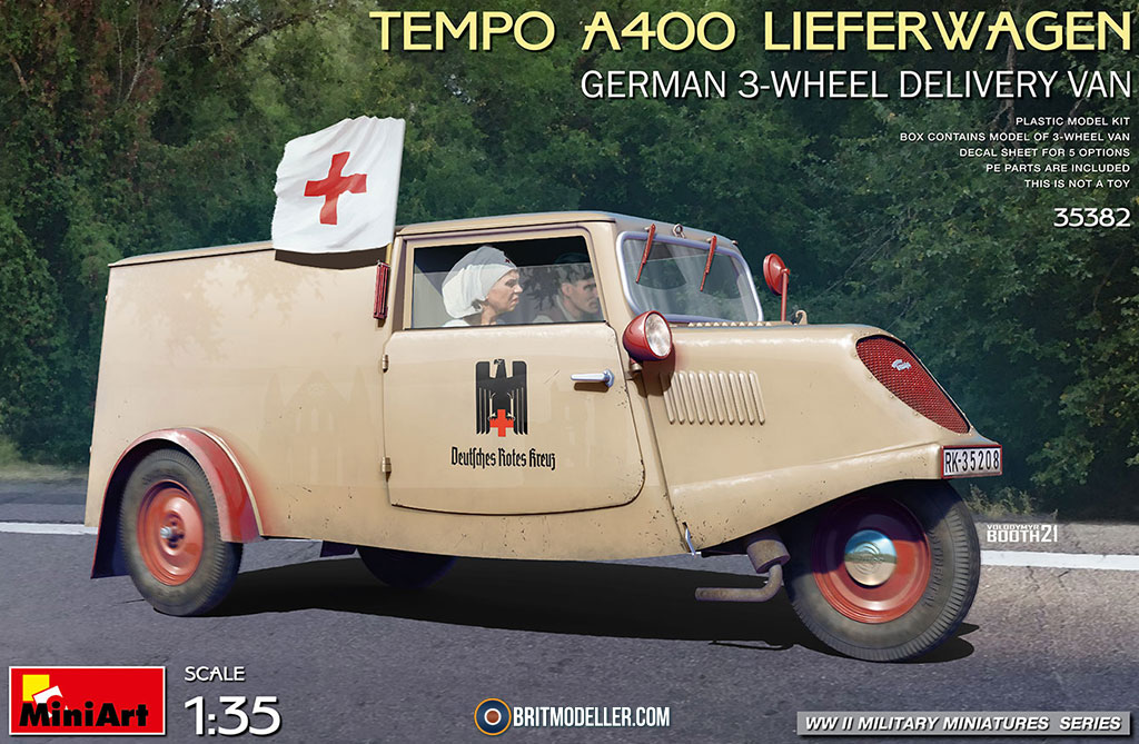 Tempo A400 Lieferwagen 3-Wheel Delivery Van (35382) 1:35 - Kits