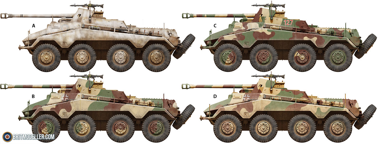 Sd.Kfz.234/4 Schwerer Panzerspähwagen 7.5cm (35427) 1:35