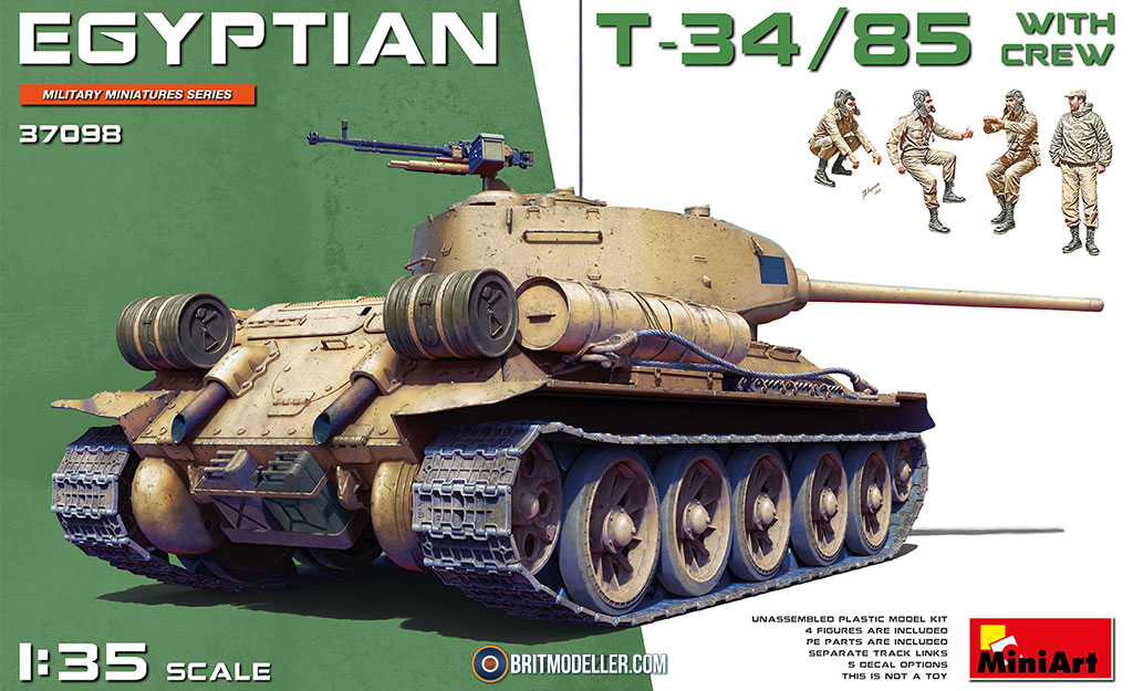 Egyptian T-34/85 with Crew (37098) 1:35 - Kits