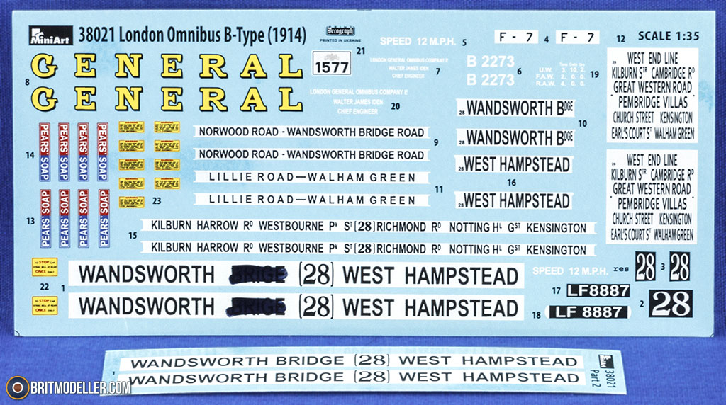 LGOC B-Type London Omnibus (38021) 1:35 - Vehicle Reviews