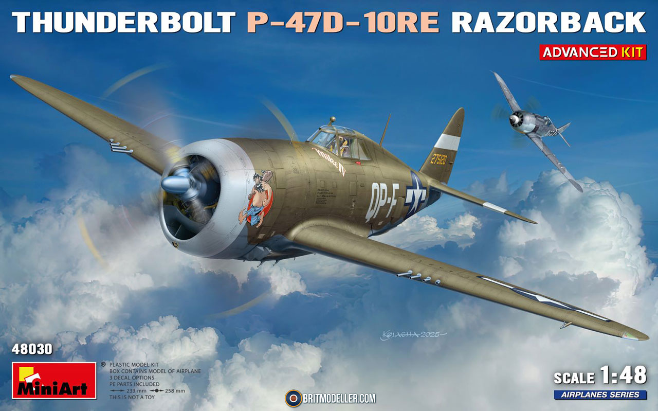 Thunderbolt P-47D-10RE Razorback Advanced Kit (48030) 1:48 - Kits