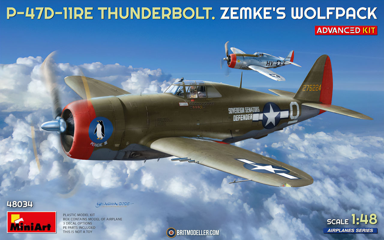 P-47D-11RE Thunderbolt Advanced Kit Zemke's Wolfpack (48034) 1:48