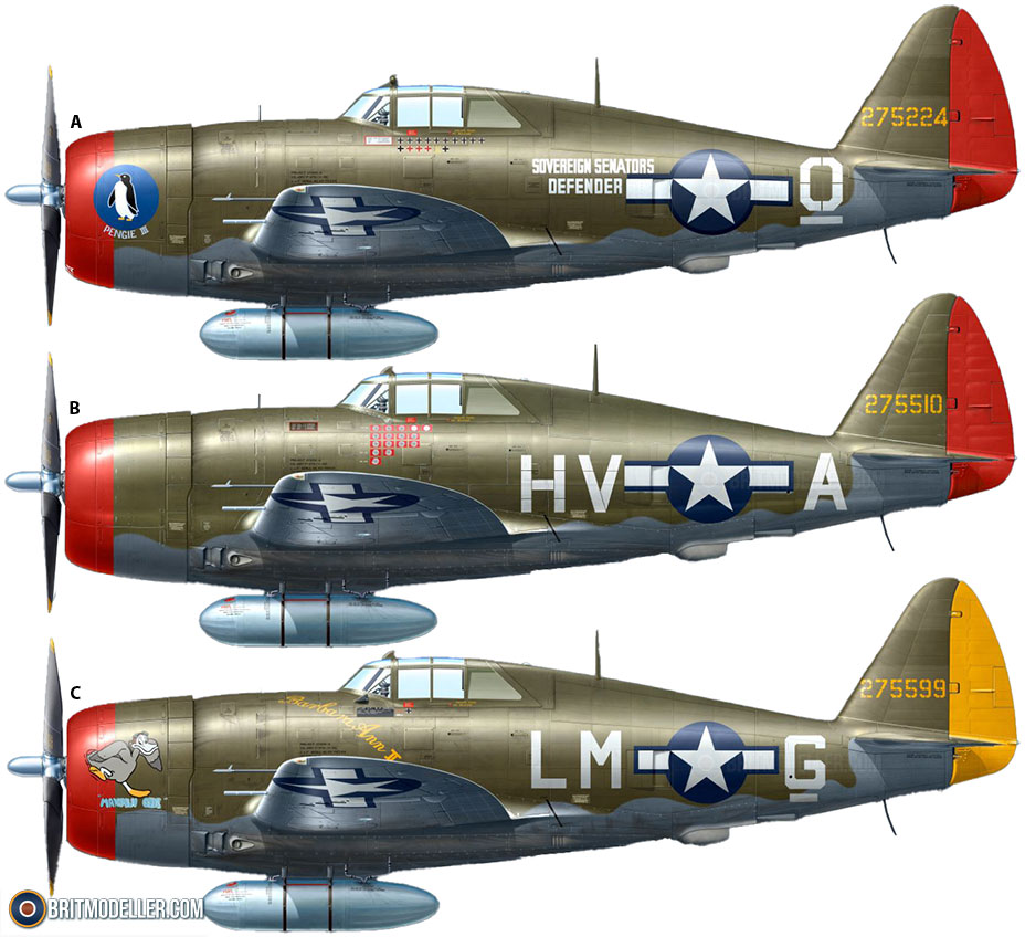 P-47D-11RE Thunderbolt Advanced Kit Zemke's Wolfpack (48034) 1:48