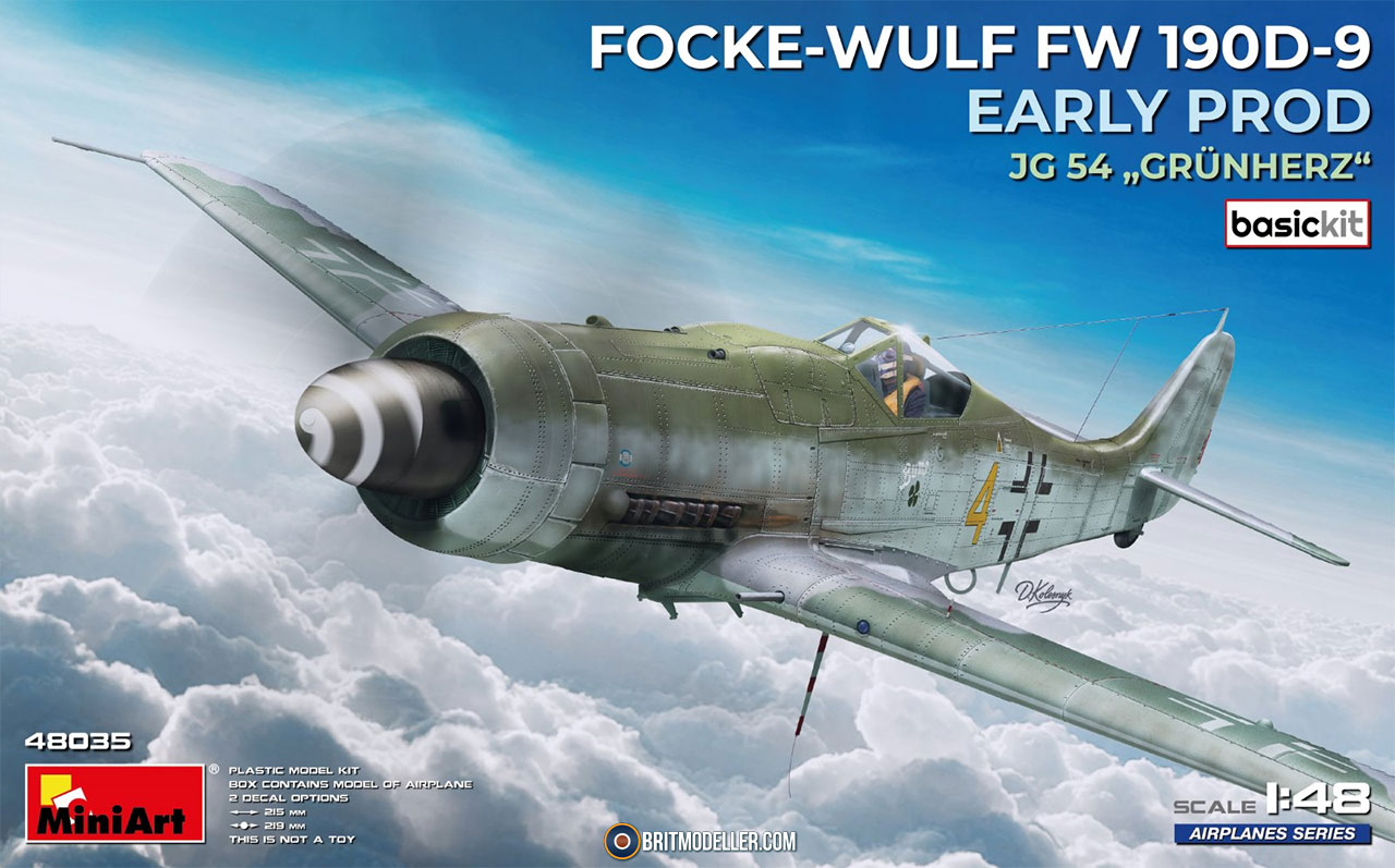 Focke-Wulf Fw.190D-9 Early Prod. JG54 Grünherz (48035) 1:48 - Kits