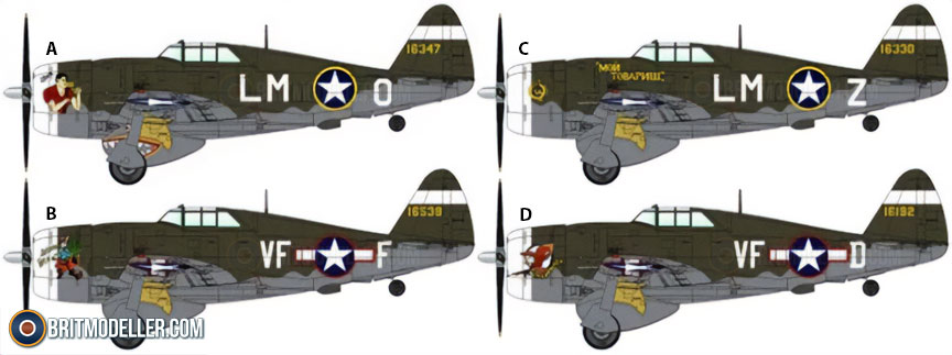 Republic P-47C Thunderbolt with Ferry Tank (DW48054) 1:48
