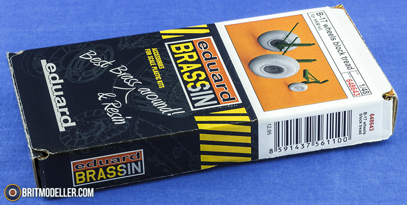 Brassin 1/48 scale B-17 wheels block tread for HK Models - 648643 Brassin 1/48 scale B-17 wheels block tread for HK Models - 648643