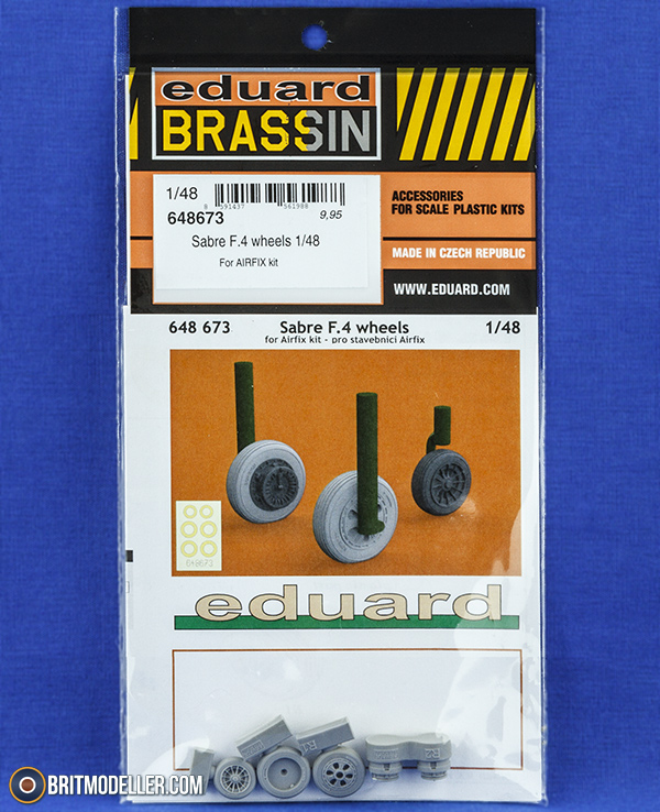 Eduard 1/48 Brassin Sabre F.4 wheels for Airfix - 648673