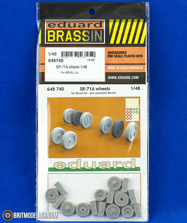 Eduard Brassin 1/48 scale SR-71A resin wheels for Revell - 648740 Eduard Brassin 1/48 scale SR-71A resin wheels for Revell - 648740
