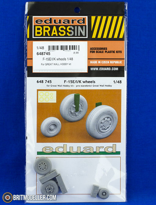 Eduard Brassin 1/48 scale F-15E/ I/K resin wheels for Great Wall Hobby - 648745 Eduard Brassin 1/48 scale F-15E/ I/K resin wheels for Great Wall Hobby - 648745