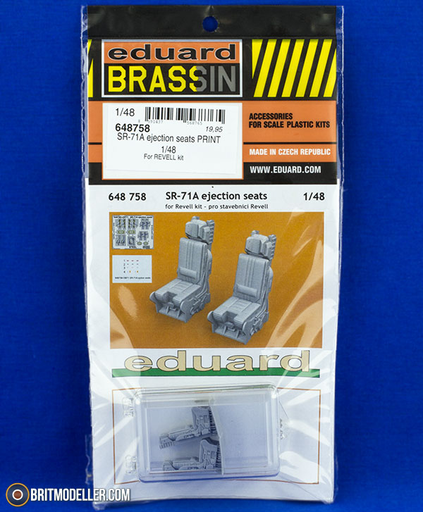 Eduard Brassin 1/48 scale SR-71A ejection seats in resin for Revell - 648758 Eduard Brassin 1/48 scale SR-71A ejection seats in resin for Revell - 648758