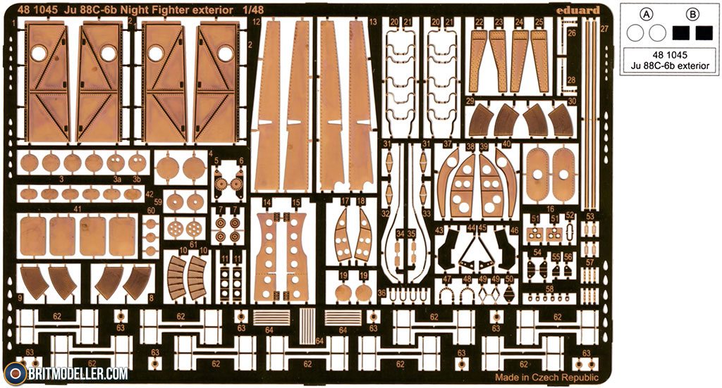 Eduard 1/48 scale paint masks Ju 88C-6b Night Fighter for ICM - EX767 Eduard 1/48 scale paint masks Ju 88C-6b Night Fighter for ICM - EX767