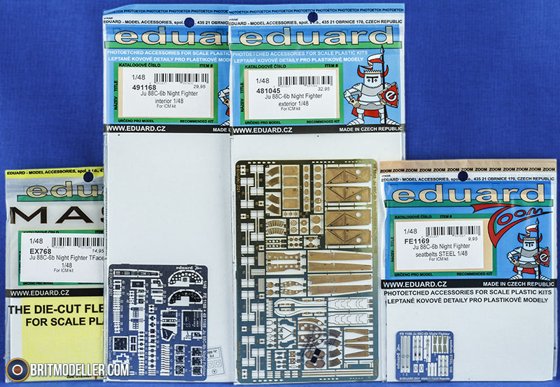 Eduard 1/48 scale paint masks Ju 88C-6b Night Fighter for ICM - EX767 Eduard 1/48 scale paint masks Ju 88C-6b Night Fighter for ICM - EX767