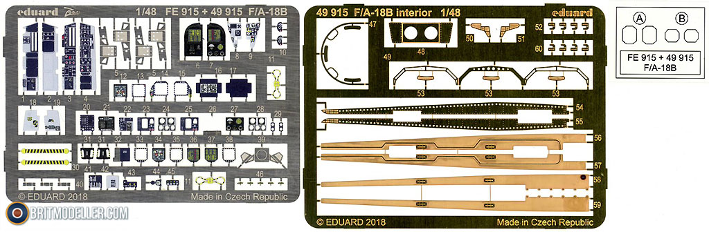 Eduard 1/48 paint masks F/ A-18B/ D TFace for Kinetic Model - EX606 Eduard 1/48 paint masks F/ A-18B/ D TFace for Kinetic Model - EX606