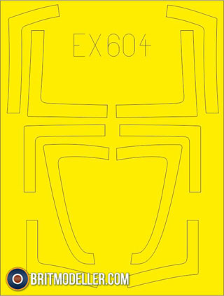 Eduard 1/48 paint masks F/ A-18B/ D TFace for Kinetic Model - EX606 Eduard 1/48 paint masks F/ A-18B/ D TFace for Kinetic Model - EX606