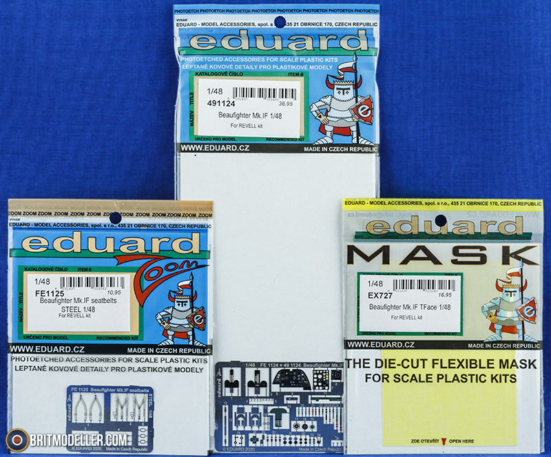 Eduard 1/48 scale paint masks Beaufighter Mk. IF TFace for Revell kit - EX727