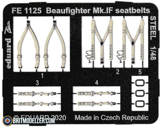 Eduard 1/48 scale paint masks Beaufighter Mk. IF TFace for Revell kit - EX727