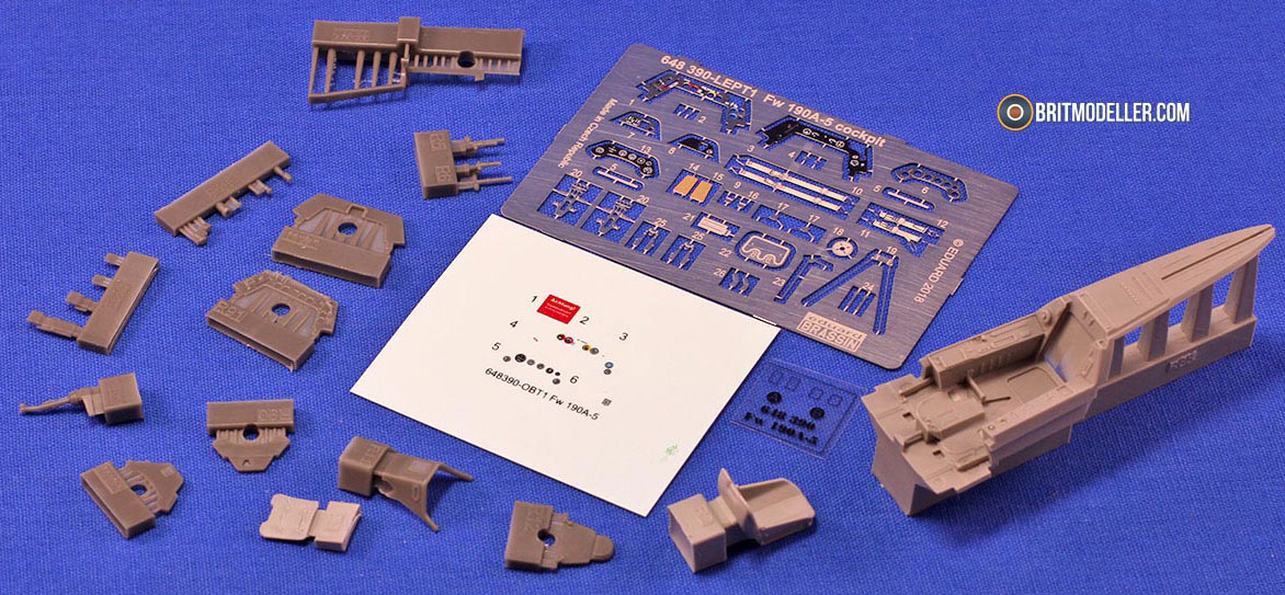 Brassin resin 1/48 - Fw 190A-5 fuselage guns - 648392