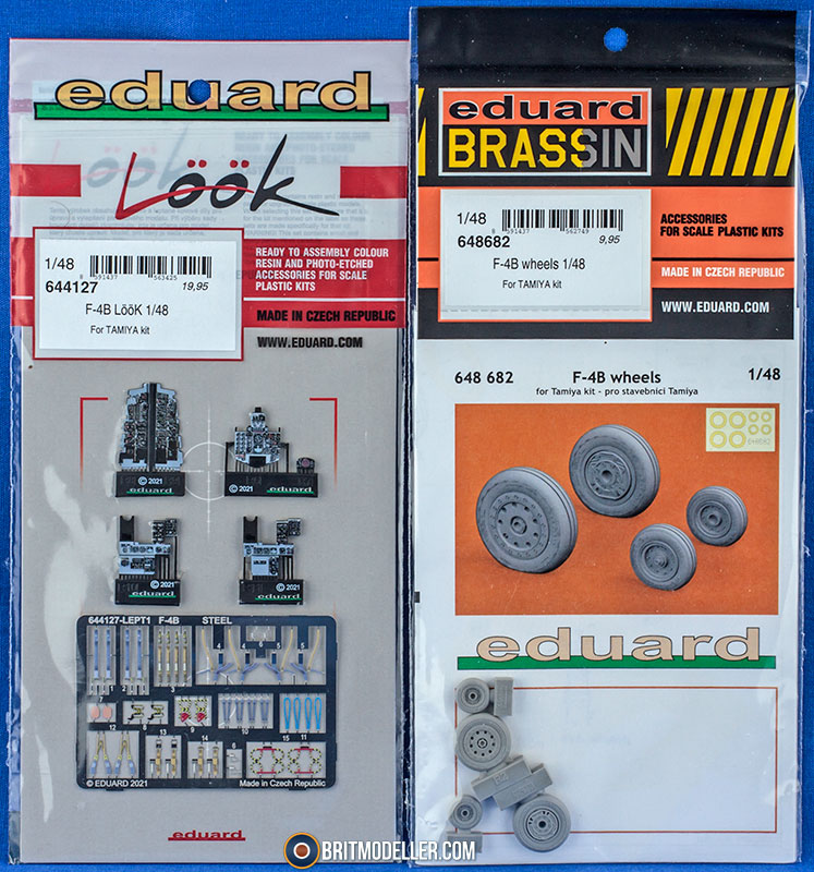 Brassin 1/48 Scale F-4B wheels for Tamiya - 648682 Brassin 1/48 Scale F-4B wheels for Tamiya - 648682