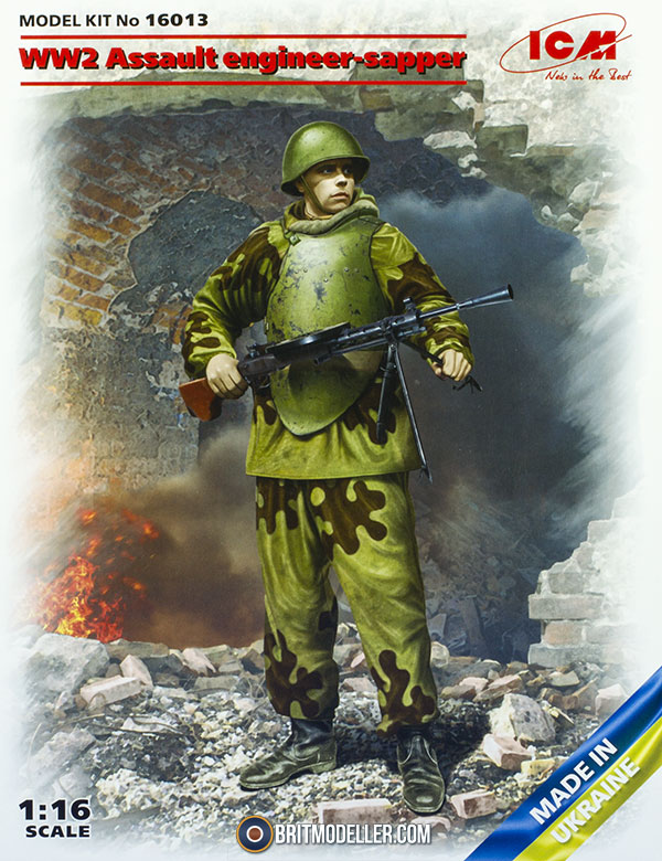 1/30 Soviet USSR WWII Sapper Engineer Pioneer Infantry Tin Metal Soldier 65 mm 
