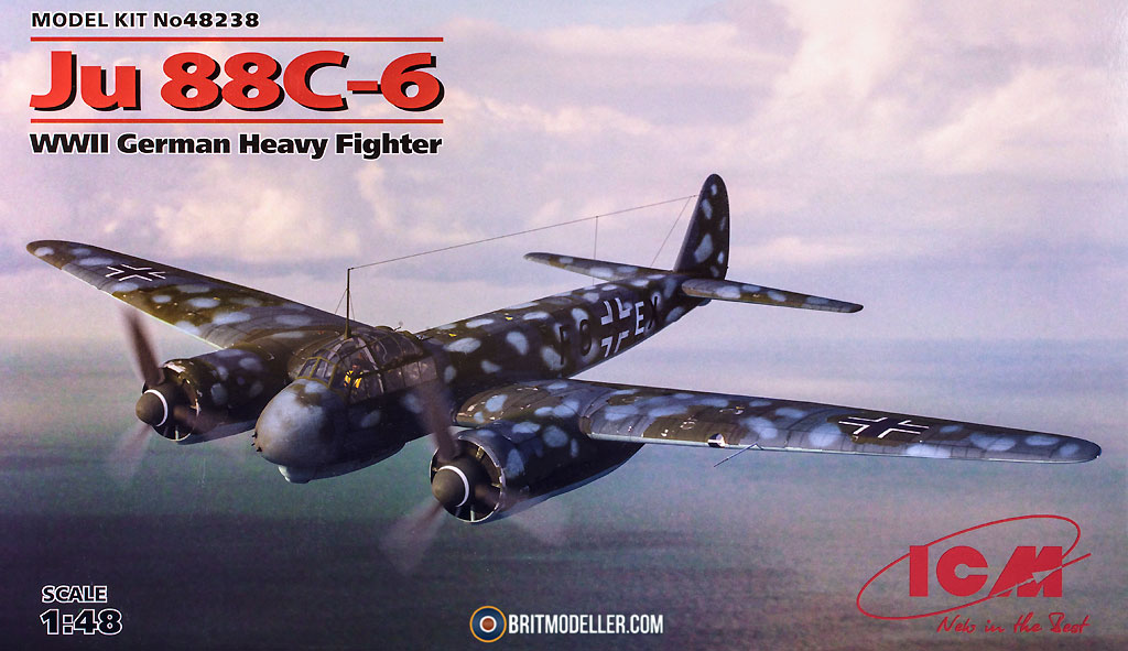 Amazon | ICM 1/48 ドイツ空軍 ユンカースJu88C-6 重戦闘機