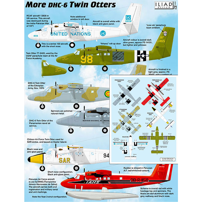 More DHC 6 Twin Otters Decals 72021 1 72 Decals Masks more-dhc-6-twin-otters-decals-72021-1-72-decals-masks