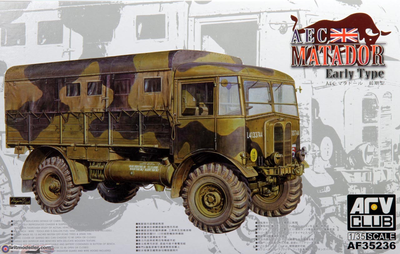 Maquette MODEL TRANSPORT - AEC Matador Artillery Tractor - Échelle 1/35 - Métal - Occasion