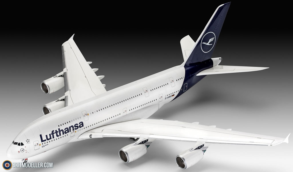 エアバス A380-800 ラグビー ワールドカップ 2019 Revell Aircraft Lufthansa Airbus A380-800 New Livery 1: 144