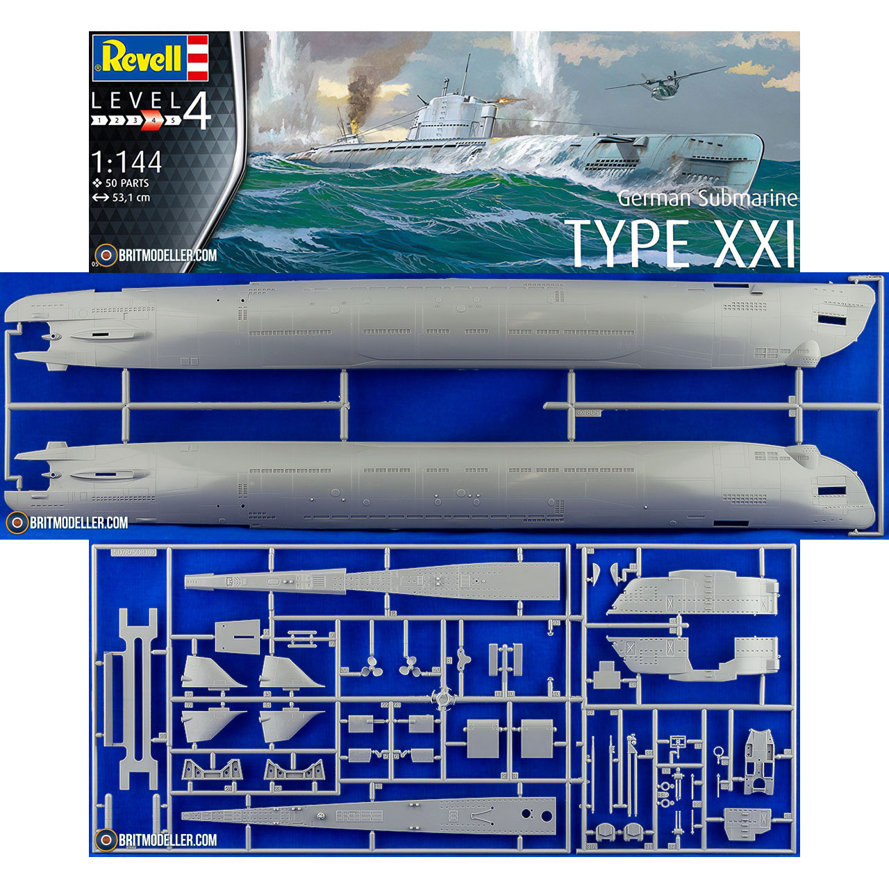 Revell 1/144 Type XXI U-Boot