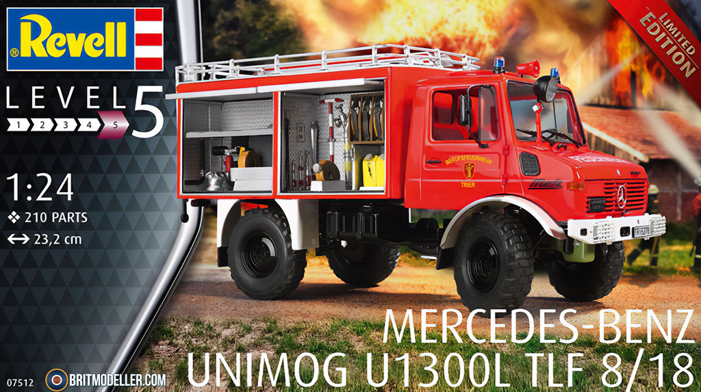 Mercedes-Benz Unimog U1300L TLF 8/18 (07512) 1:24 - Vehicle Reviews 
