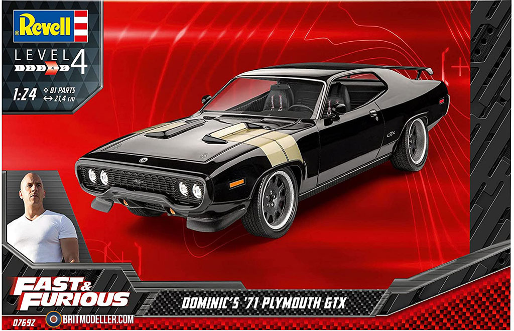 Dominic's '71 Plymouth GTX (07692) Fast & Furious 1:24